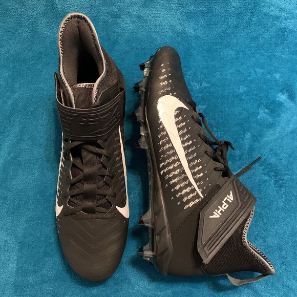 Nike Other - Nike Alpha Menace Pro 2 Mid Black Football Cleats Mens Size 15 New AQ3209-002